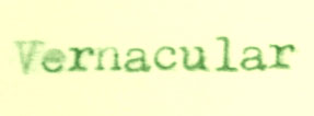 verncular